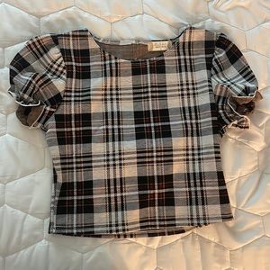 Plaid Anna Crop Top